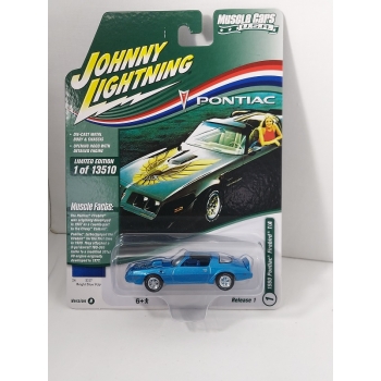 Johnny Lightning 1:64 Pontiac Firebird T/A 1981 bright blue